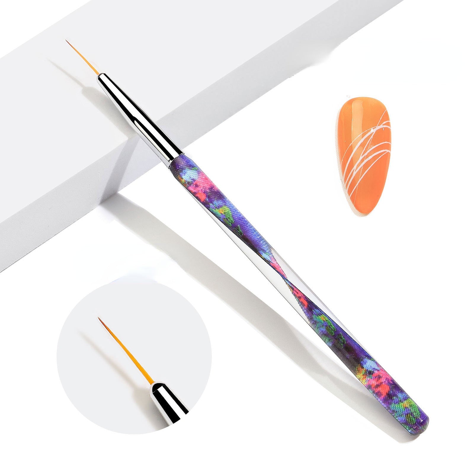 Wholesale Acrylic Ribbon Nail Pen Set Nail Stickers